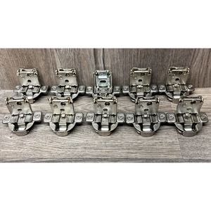 Lot of 10 HETTICH 1-1/4" Overlay Cabinet Hinges, 105 deg open, 6-way adj. - New